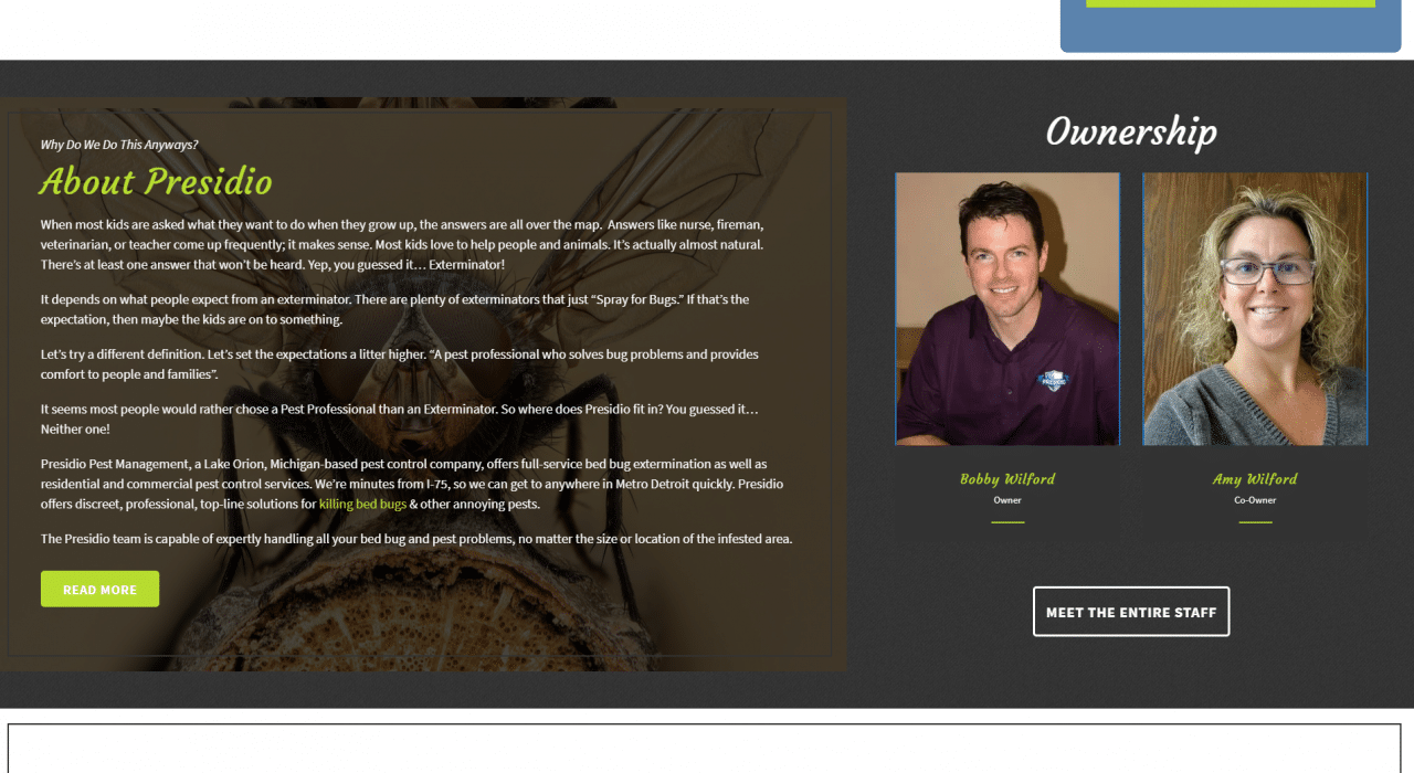 presidio pest management