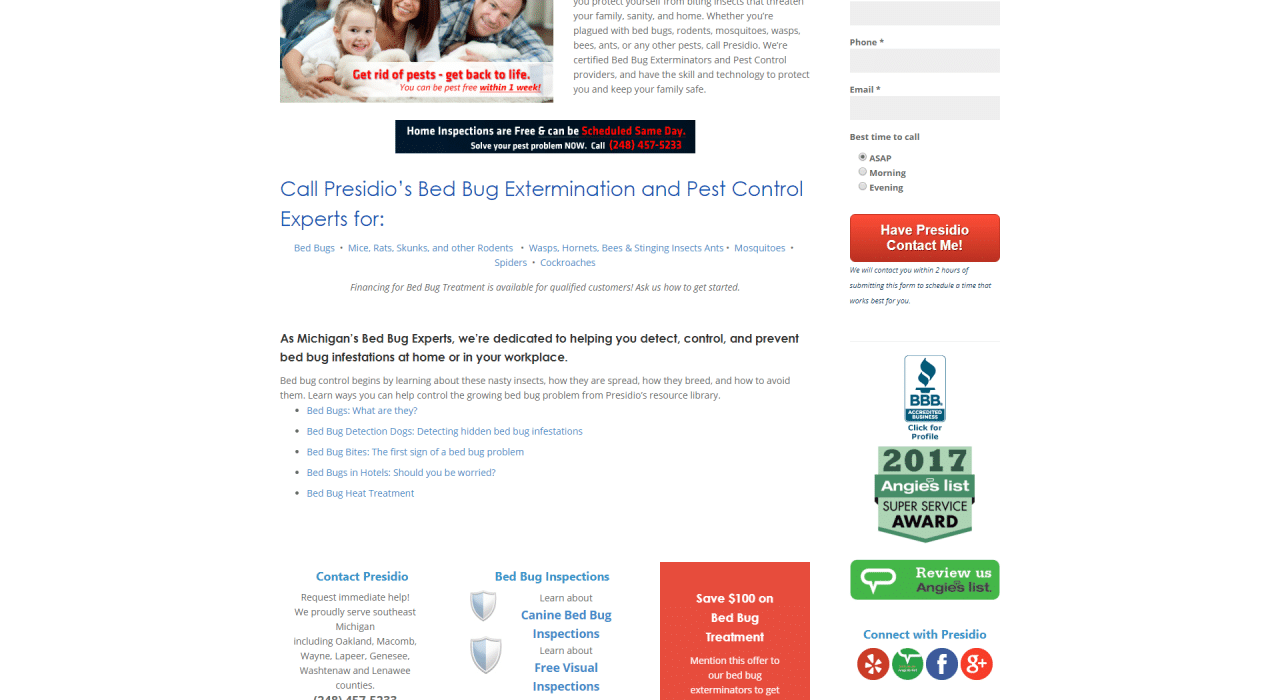 Presidio Pest Management