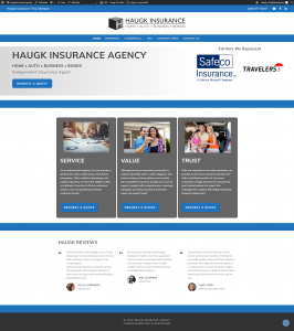 Haugk Insurance Agency Screenshot