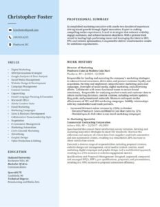 Chris Foster – Resume – 2025